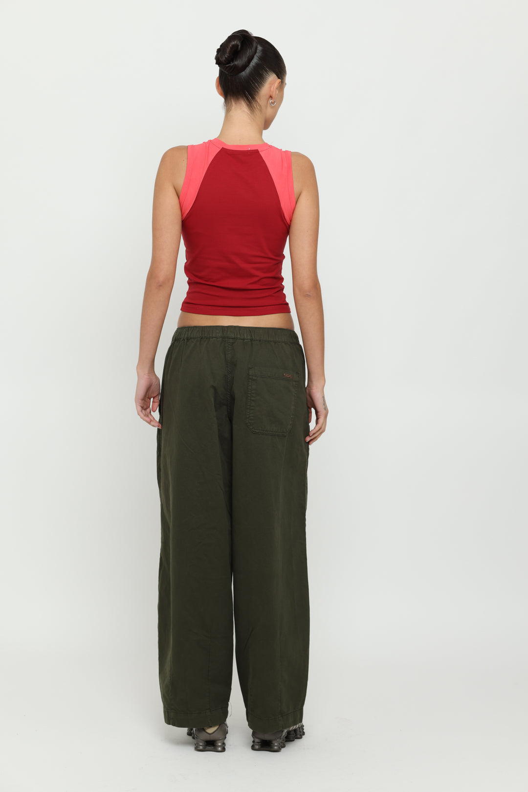 Maroon & Pink Micro Tank