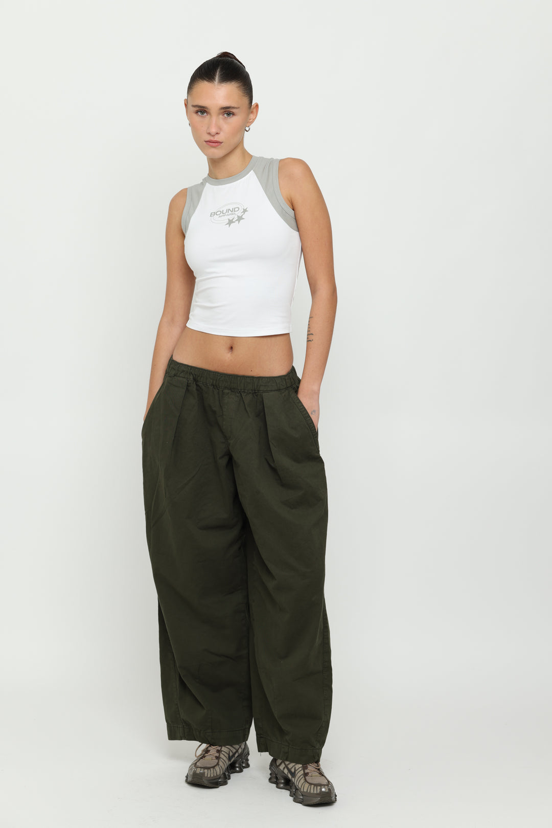 White & Silver Micro Tank