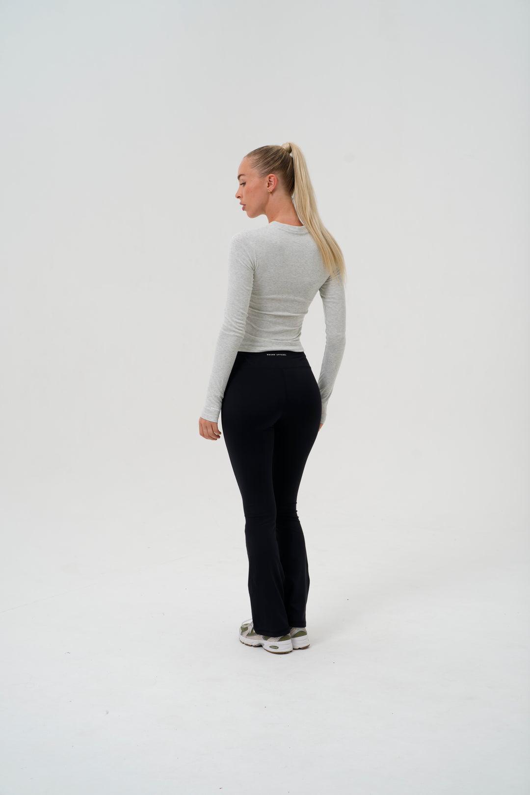 Bestie Basic Body-Con Top - Grey Marle