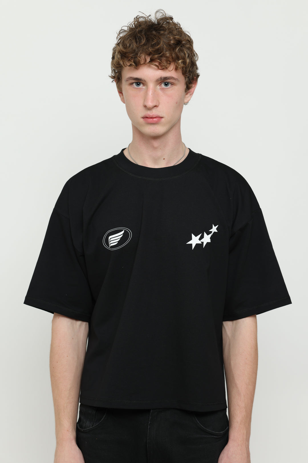 Black & White Boxy Tee