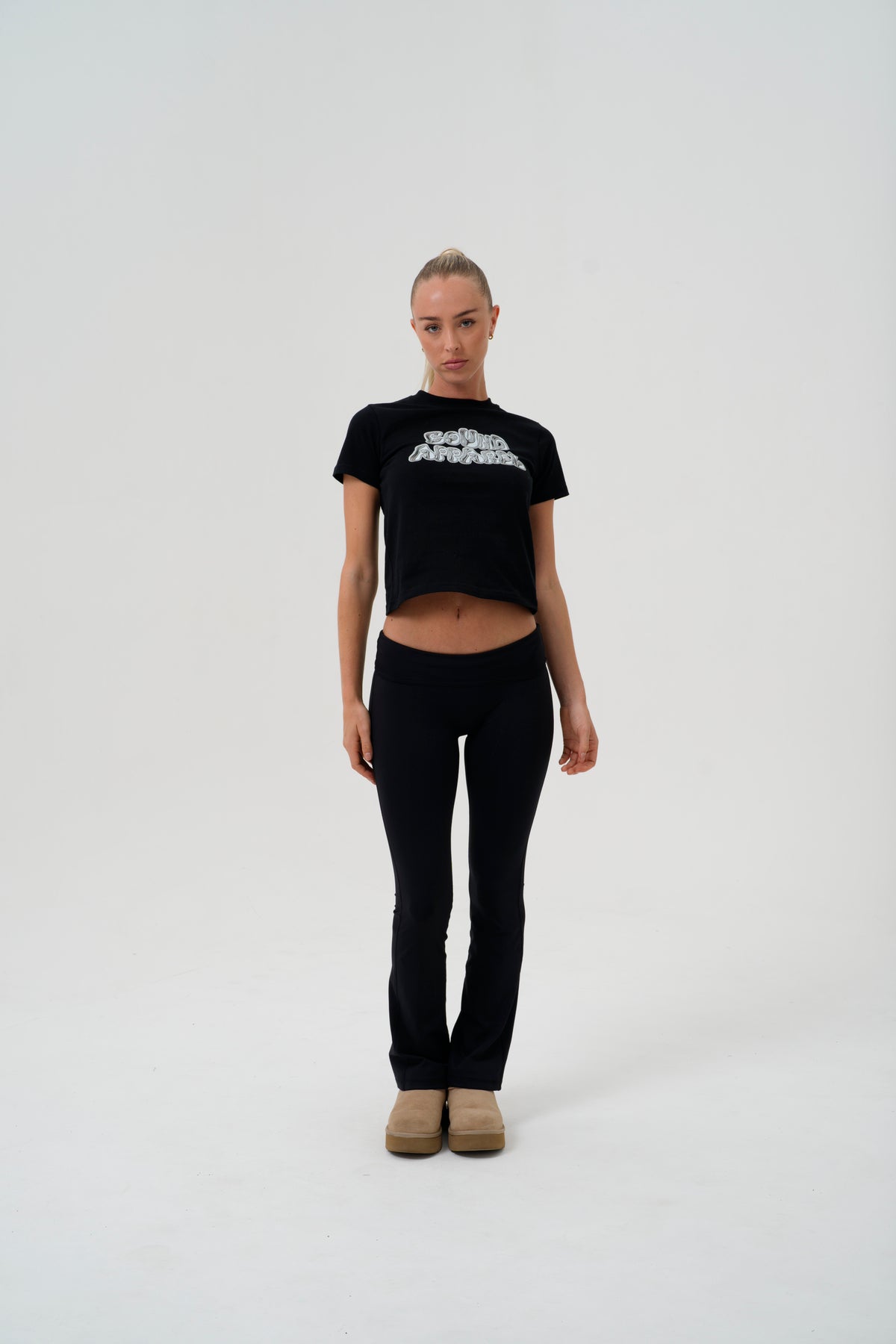 Black Chrome Baby Tee