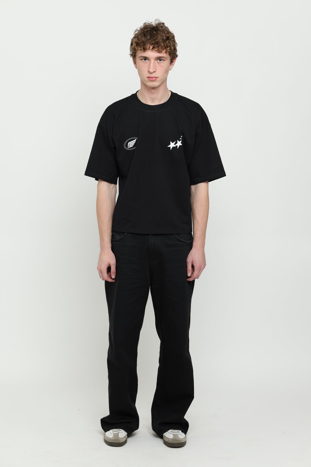 Black & White Boxy Tee
