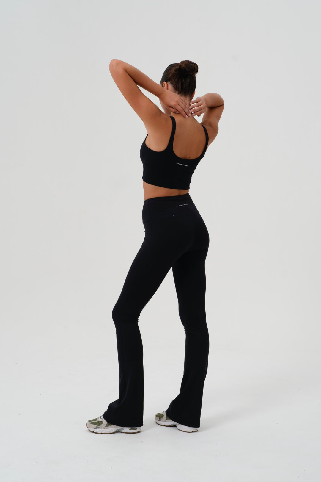 Black Ultra Long Yoga Flares