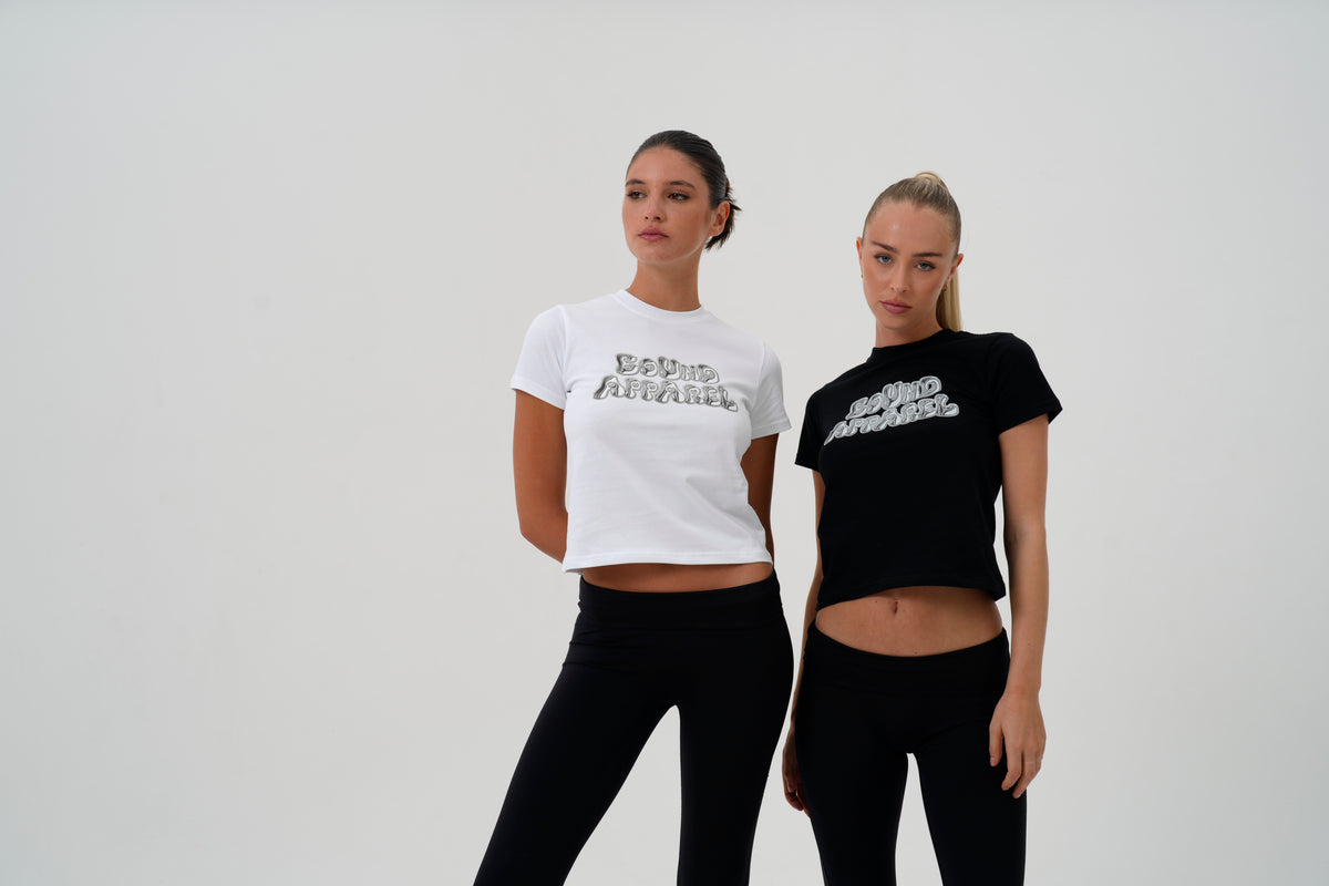 Black Chrome Baby Tee