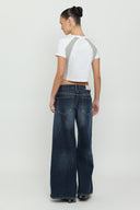 White & Silver Micro Tee