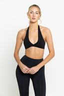 Black Boundless Twist Bra