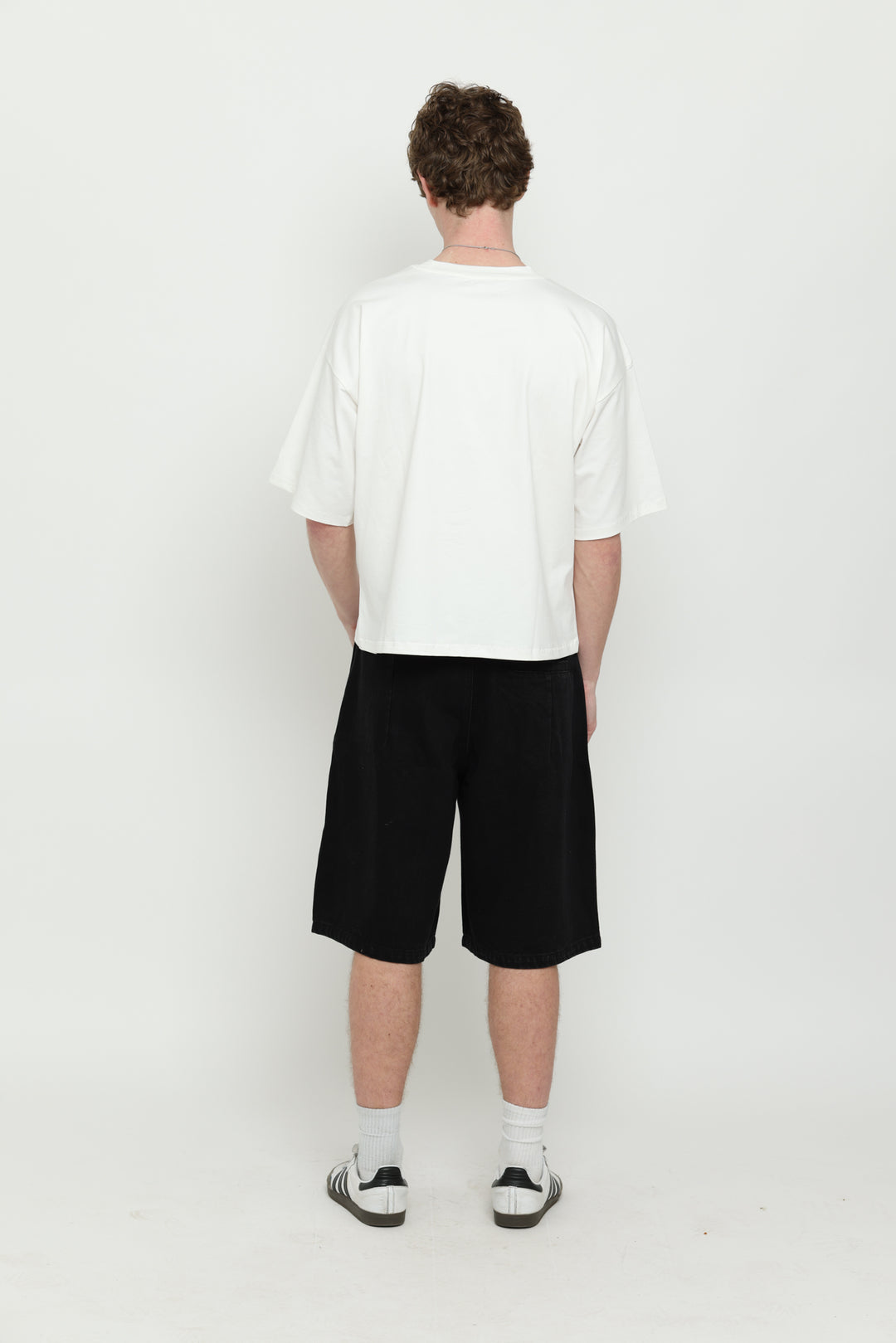 Off-White & Black Boxy Tee