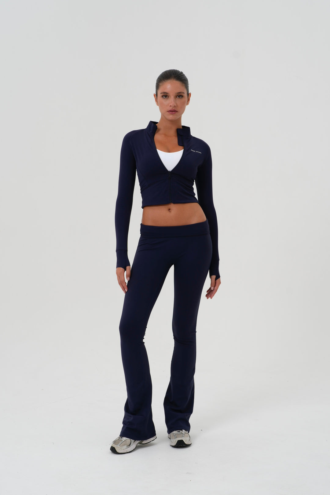 Space Blue Ultra Long Yoga Flares