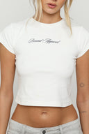 Navy Italic Baby Tee