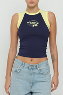 Navy & Yellow Micro Tank