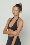 Charcoal Boundless Twist Bra
