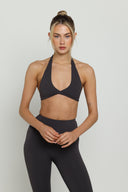 Charcoal Boundless Twist Bra