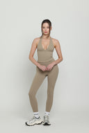 Almond Halter Boundless Tank