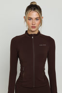 Chocolate Boundless Longline Cinch Jacket