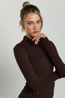Chocolate Boundless Longline Cinch Jacket