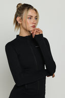Black Boundless Longline Cinch Jacket