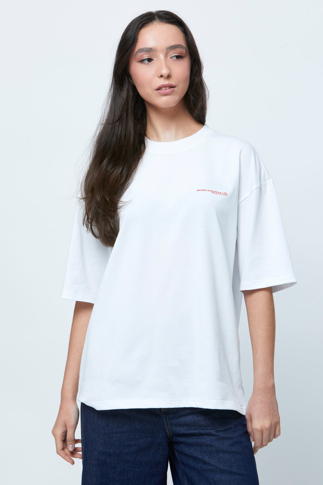 White & Red Oversized T-Shirt