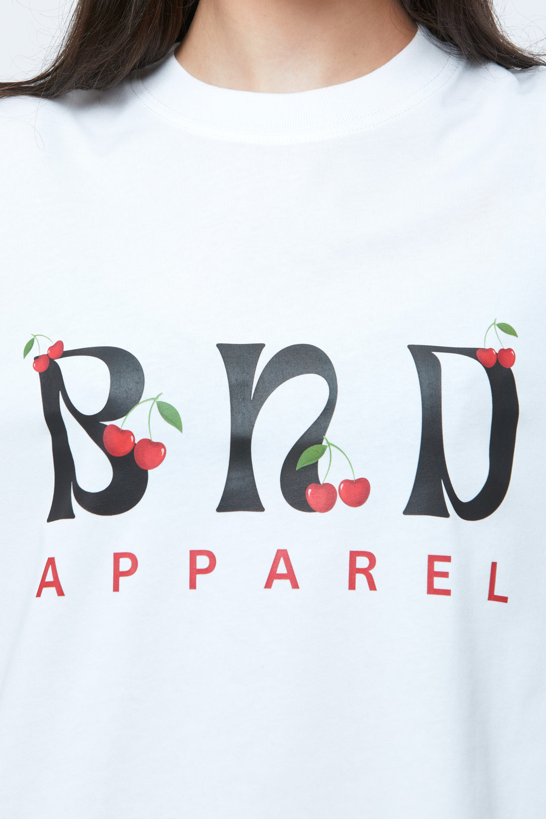 BND Cherry Oversized T-Shirt - White