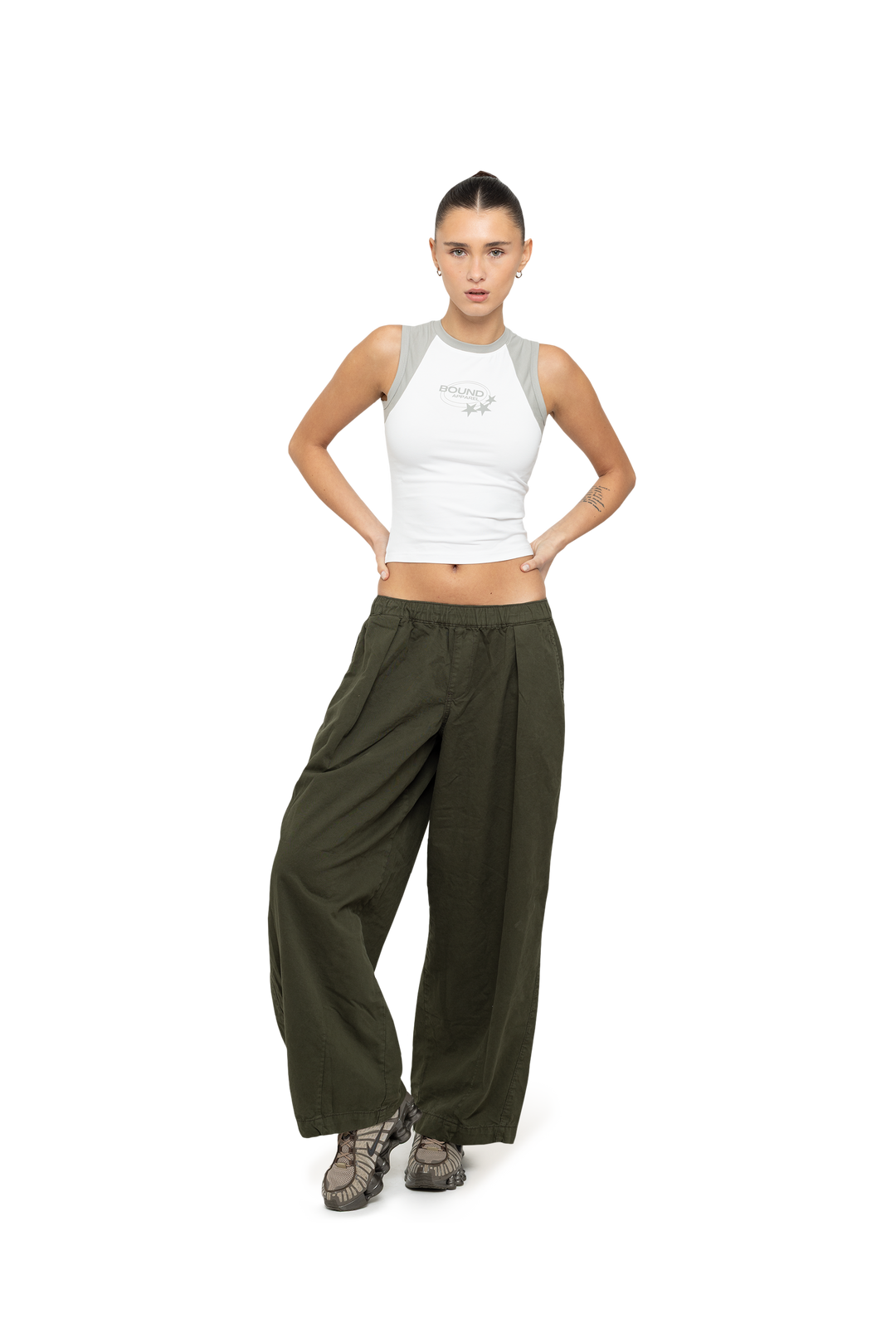 White & Silver Micro Tank