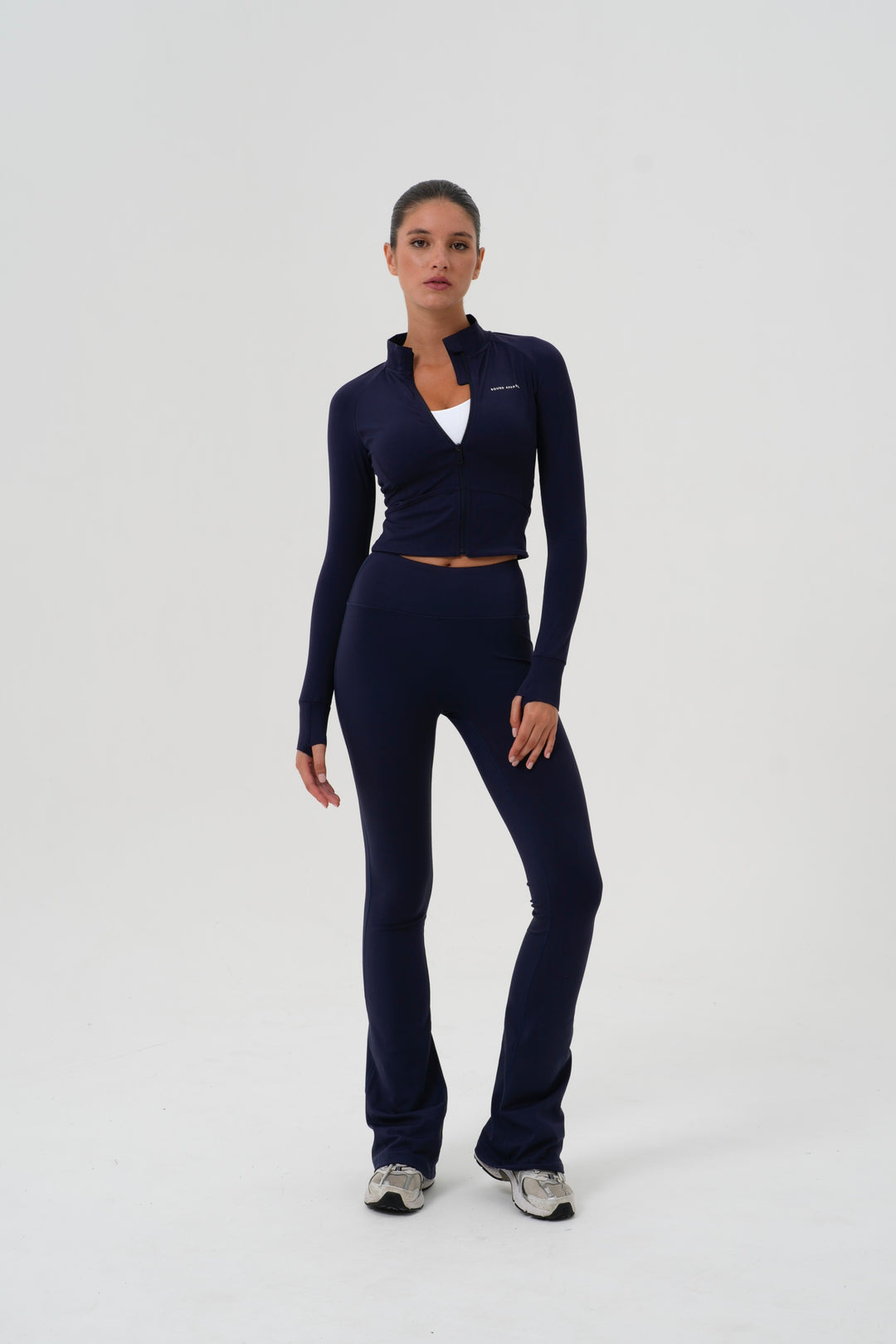 Space Blue Ultra Long Yoga Flares