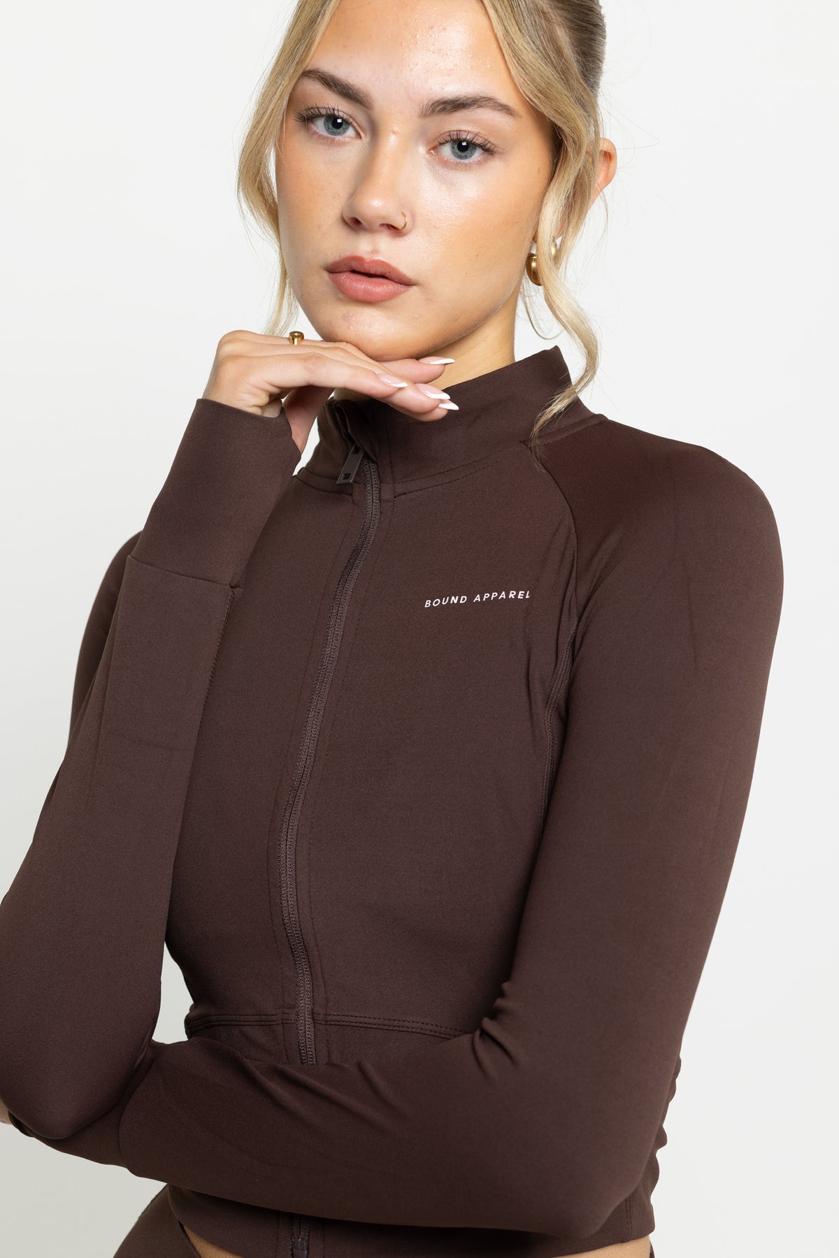 Chocolate Boundless Zip Top