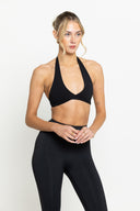 Black Boundless Twist Bra