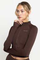 Chocolate Boundless Zip Top