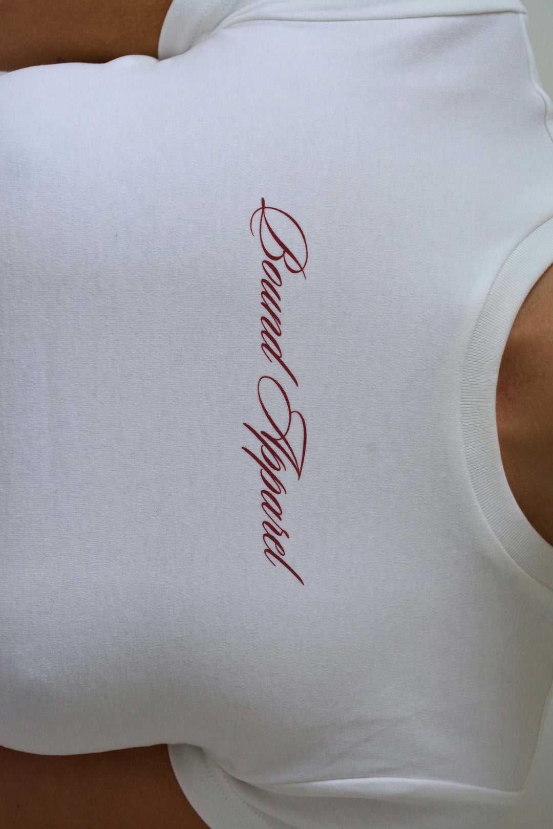 Maroon Italic Baby Tee