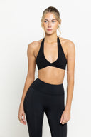 Black Boundless Twist Bra